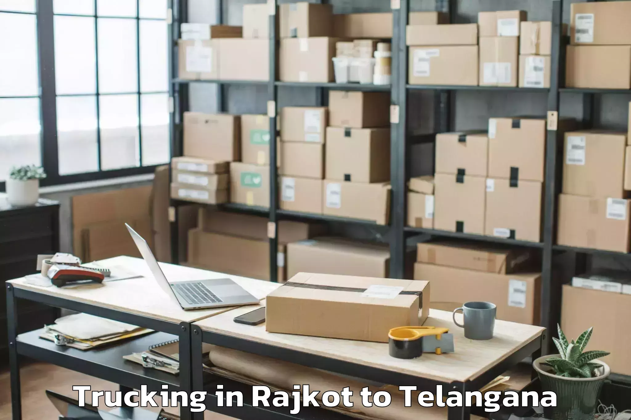 Reliable Rajkot to Elkathurthi Trucking